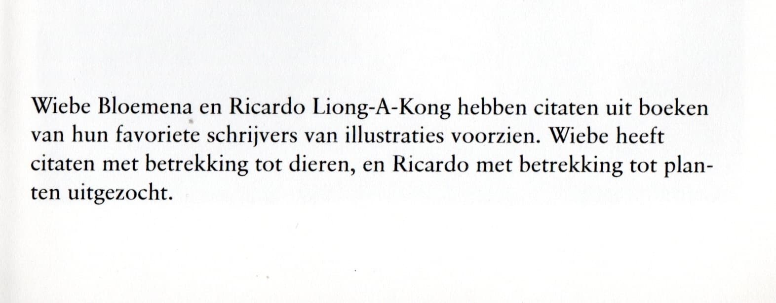 Opzet en idee van het boek ' Fauna en Flora'