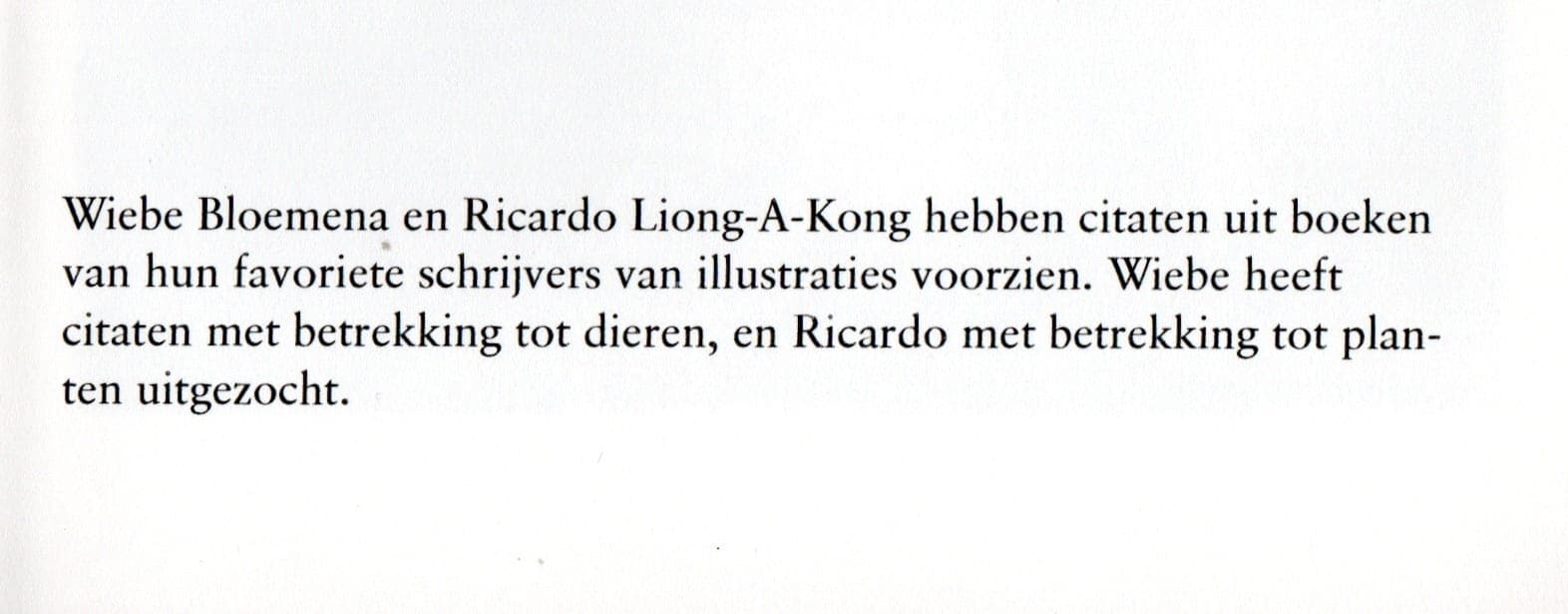 Opzet en idee van het boek ' Fauna en Flora'
