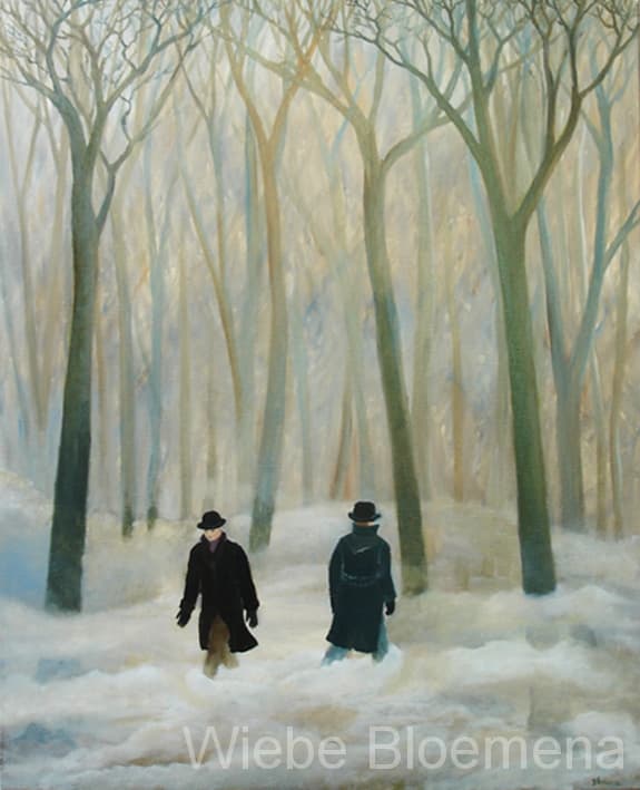 Wandelen in mist